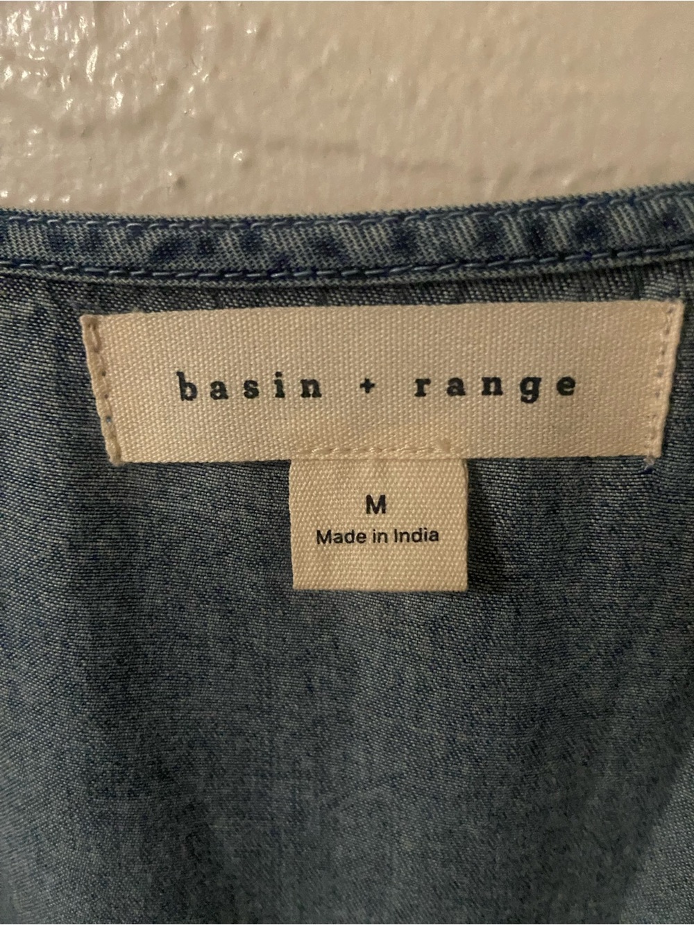 Prana light denim blue women's top